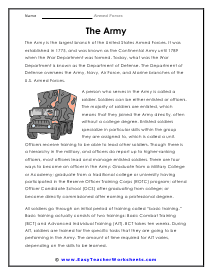 Army Worksheet