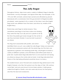 Jolly Roger Worksheet