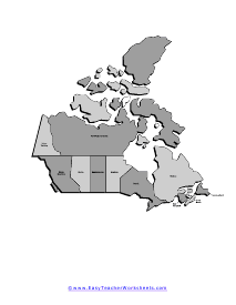 Gray Scale Full Provinces Map