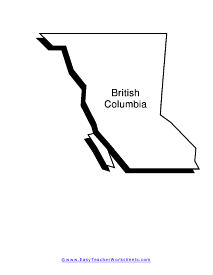 British Columbia Map Outline