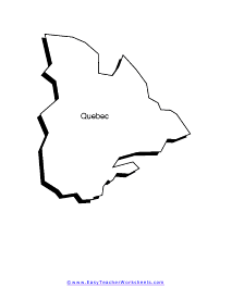 Quebec Outlined Map