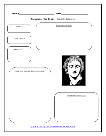 Alexander the Great Graphic Organizer