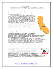 California Reading Worksheet