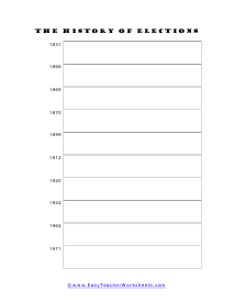 History of Elections Worksheet