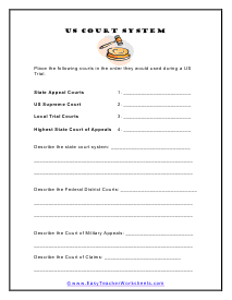 US Court System Worksheet