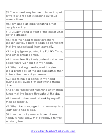 Rote Worksheet