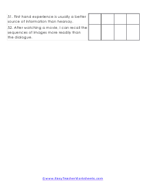 Survey Worksheet